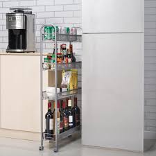 rolling 4 layer shelf slim can spice