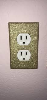 You're right, a fresh coat of paint or a new wall color is a quick and easy update that makes a big impact. Glitter Wall Outlet Covers Perfect For Little Girls Rooms Just A Little Glitter Spray Paint Little Girls Room Glitter Room Glitter Wall Little Girl Rooms