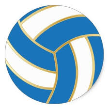 Blue Gold And White Volleyball Classic Round Sticker Zazzle Com In 2021 Volleyball Workouts Volleyball Round Stickers