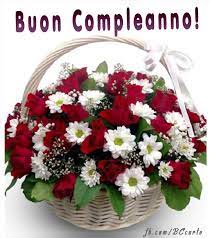 100% gratis, nessun costo aggiuntivo! Fiori Rossi E Bianchi Cartolina D Auguri Di Compleanno