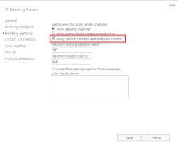 Disable Always Decline If The End Date Is Beyond This Limit Via Powershell