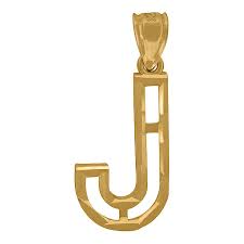 Class c capital stock (goog) at nasdaq.com. 10k Yellow Gold Unisex Sparkle Cut Letter Name Personalized Monogram Initial Alphabet J Charm Pendant Necklace Jewelry G Fruugo Lu