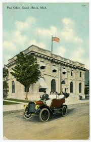 1912 Post Office Grand Haven Michigan Photo Postcard Ebay Grand Haven Postcard Spring Lake Michigan