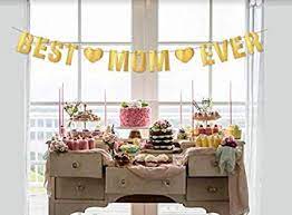 Amazon Com Decoracion Para El Dia De La Madre De La Mejor Mama De La Hija Y El Hijo Para Colgar Pancartas De La Madre Decoraciones De Fiesta De Cumpleanos Regalos De Navidad