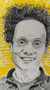 Big fan of Malcom Gladwell. #malcomgladwell #paintings #acrylicpainting  #authors #booksbooksbooks #artist #running #davidandgoliath #outsiders  #blink #talkingtostrangers
