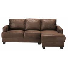 Canape D Angle Droit 3 4 Places En Suedine Marron Philadelphie Maisons Du Monde
