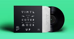 Disk Cover Music Psd Mockup Vinyl Vinyl Records Free Mockup