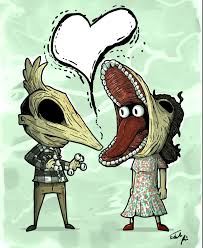 My two favorite characters of beetlejuice: Adam And Barbara Print Drawings Halloween Art Art