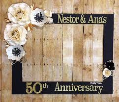 Get inspired with these creative 50th wedding anniversary gift ideas. Selfie Frame 50th Anniversary Party Decorations 50th Wedding Anniversary Decorations 50th Anniversary Party