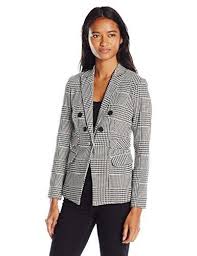 Black And White Houndstooth Blazer Womens Women S Houndstooth Blazer Long Sleeve Blazers Blazer Women S Blazer