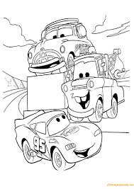 Lightning mcqueen and sally from cars 3 disney. Talking Car Coloring Page B111 Coloring Pages Possibility