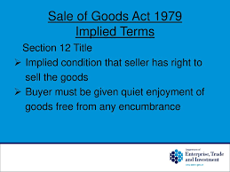 In a contract when a seller transfers or agrees to exchange the belongings in goods to the buyer for a financial consideration called price. Trading Standards Service Ppt Download