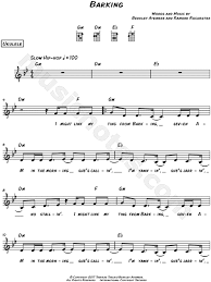 Barking is ramz' debut single that has skyrocketed in popularity due to it's catchy hook and unique flow. Ramz Barking Sheet Music Leadsheet In G Minor Download Print Sku Mn0184213