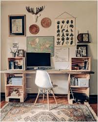 Rabochee Mesto Doma Domashnij Kabinet Home Office Interior En 2020 Idee Deco Bureau Idee Deco Appartement Bureau Fait Maison