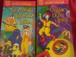 Mcdonalds toy figures 6pc lot ronald hamburglar birdie fry guy vintage 80s 90s. Vhs Tapes Lot 2 Wacky Adventures Of Ronald Mcdonald Outer Space Grimace Island Movie Night Childhood Toys 90s Kids Adventure