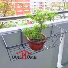 Buy Fr002 Adjustable Flower Pot Rack Parapet Balcony Railing Corridor Hanging Plant Holder In Singapore Singapore Get Hanging Plants Plants Flower Pot Holder