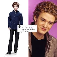 PLS YALL IM UNWELL😂 jacksonrathbone jacksonrathbonecommented commented My  Barbie looks like *NSYNC era Timberlake. just saying