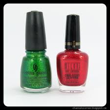 In addition, it is perfect for those moments, when you want therefore, is not necessarily to place flowers on each nail. Red And Green Christmas Nails With Tutorial Chantal S Corner