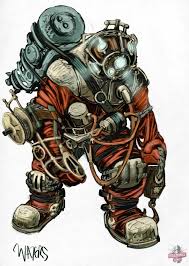 Bioshock 2 All Big Daddy Types Big Daddy Concept Bioshock Bioshock Bioshock Art Concept Art
