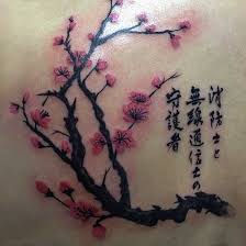 Japanese Cherry Blossom Tattoo Except No Writing And Way Lighter And Different Placement Cherry Tattoos Cherry Blossom Tattoo Meaning Cherry Blossom Tattoo