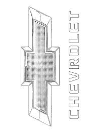 43 ferrari coloring pages for boys. Chevrolet Logo Coloring Page 1001coloring Com
