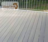 Interlock Square DIY Wood Grain Deep 3D Embossing Outdoor Deck Flooring