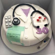 Simple Birthday Wishes For Medical Students 943 Likes 19 Comments Danni S Bakes Dannisbakes On Instagram 30th Birthday Cake For A Doctor Cake Doc Doctor Birthday Cake Nursing Cake Medical Cake