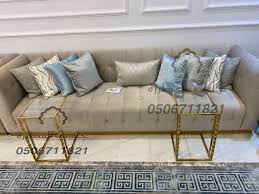 كنب فاخر روعة مع مخدات ريش من تصميم وتنفيذ جلستي المطرزة جوال التواصل 0506711821 creative packaging design room decor design