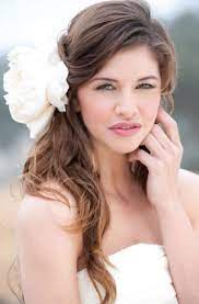Wedding Hair With Flower And No Veil Wedding Hair Inspiration Wedding Hairstyles Modern Bridal Hairstyles