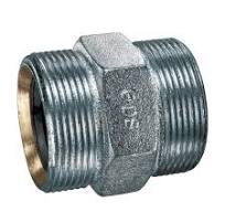 Kuriyama Cast Iron MNPS x MNPS Double Spud Ground Joint Coupling w/ Copper  Seal