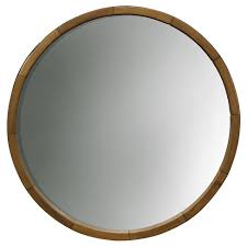 Maybe you would like to learn more about one of these? Round Decorative Wall Mirror Wood Barrel Frame Threshold Target