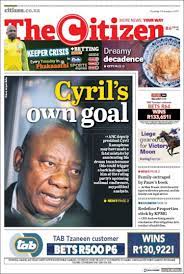 The paper serves cayuga county and parts of the greater central new york area. Newspaper The Citizen South Africa Newspapers In South Africa Tuesday S Edition November 7 Of 2017 Kiosko Net