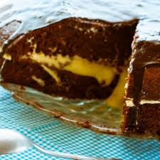 Try one of our ideas for all occasions chocolate oreos add an indulgent filling to this fridge cake. Chocolate Cake With Custard Filling Recipe