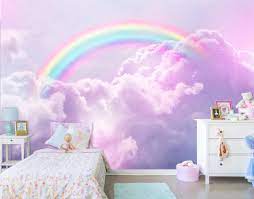 rainbow wall mural photo wallpapers of toe sky skyline nature large wall mural wall mural prints clouds and rainbow wallpapers bedroom girl bedroom designs unicorn room decor girl bedroom decor