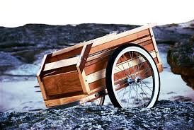 Wooden Bicycle Trailer Remorque Velo Velo Bois Remorque Pour Velo