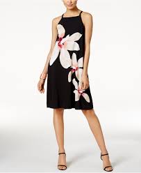 Alfani Petite Printed Halter Shift Dress Only At Macy S Vacation Dresses Slp Macy S Printed Shift Dress Dresses Shift Dress