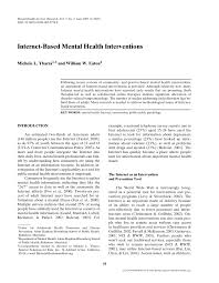 Instead of… try… large numbers of many, most, state a specific number. Pdf Internet Based Mental Health Interventions