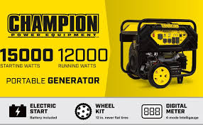 A 12.000w portable generator will provide you with a lot of power, which will allow you to alibaba.com offers 828 solar power generator 12000 watt products. Amazon Com Champion Power Equipment 100111 15 000 12 000 Watt Portable Generator With Electric Start And Lift Hook Garden Outdoor