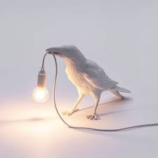 Bird Table Lamp Italian Seletti Bird Lamp Modern Resin Crow Desk Lamp For Living Room Bedroom Light Wall Sconce Home Led Wall Lamp Modern Table Lamp Lamp Decor