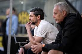 Roda-coach Kevin van Dessel merkt dat de druk voorzichtig bij zijn ploeg wordt gelegd: ‘Met onze reputatie wordt verwacht dat we wel eventjes winnen’