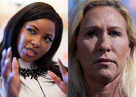 If Jasmine Crockett ran against Marjorie Taylor who do you think would get  the most votes? Green or Crockett?👇👇👇