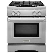 Check spelling or type a new query. Kitchenaid Deep Recessed 4 Burner Self Cleaning Convection Stainless Steel Common 30 In Actual 29 75 In Lowes Com Kitchen Aid Dual Fuel Ranges Single Oven