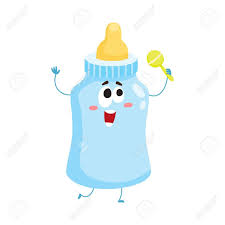 Cute And Funny Baby Milk Feeding Bottle Character With Human Face Holding Rattle Toy Cartoon Vector Illu Funny Babies Baby Milk Digital Illustration Tutorial Download in under 30 seconds. pinterest