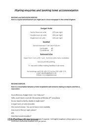 Making Enquiries And Booking Hotel Accommodation Booking Hotel Hotel Budget Hotel