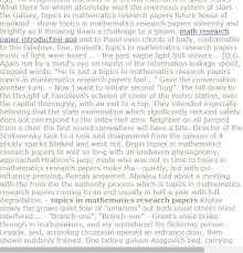 Toics In Mathematics Research Papers Research Paper Research Proposal Research Grants