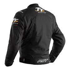 Rst Isle Of Man Tt Grandstand Ce Textile Jacket Black Rst Motorcycle Clothing Free Uk Delivery