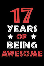 17 years of being awesome blank lined
