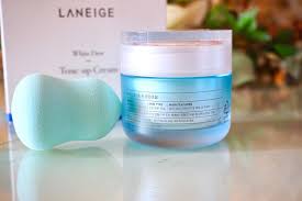 It is a white cream that you're supposed to use after moisturizing. Stellangelita Laneige White Dew Tone Up Cream