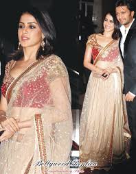 Genelia Dsouza Net Sequins Work Off White Bollywood Style Saree Rajgharana 184065 Desi trends 10 years ago designer saree, genelia, half white, lehangastyle. genelia dsouza net sequins work off white bollywood style saree