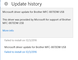 Windows 7, windows 7 64 bit, windows 7 32 bit, windows 10, windows 10 64 bit mfc 260c driver direct download was reported as adequate by a large percentage of our reporters, so it should be good to download and install. Microsoft Driver Update For Brother Mfc 8870dw Usb Keeps Failing Microsoft Community